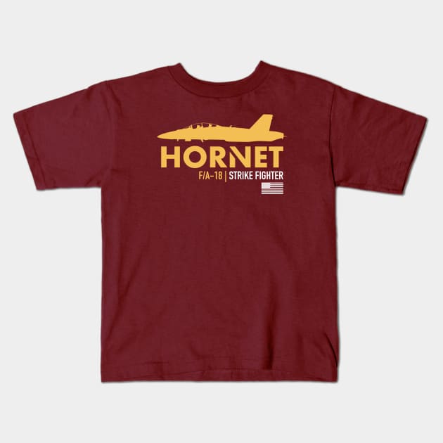 F/A-18 Hornet Kids T-Shirt by TCP